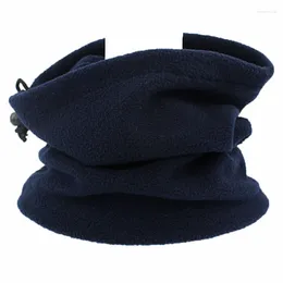 Scarves Winter Faux Fleece Neck Gaiter Warmer Drawstring Windproof Face Cover Cycling Unisex Multifunctional Infinite Scarf Tube DIY