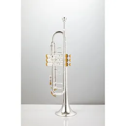 American Trumpet TR190S Silver Plated Horn Brass Tube Trumpet Instrument Brass Manufacturing