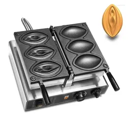 Bread Makers Commercial Electric 3pcs Vagina Waffle Maker Pussy Making Machine Ice Cream Filled Cone Iron Plat