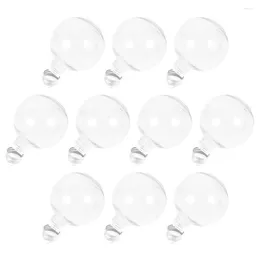 Vases 10 Pcs Christmas Spherical Bottle Empty Plastic Bottles Caps Transparent Juice Clear Creative Anti-leak Circle Water Leakproof