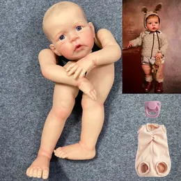 2425Inch Already Painted Reborn Doll Kit Sandie Large Baby 3D Skin Visible Veins DIY Collectible Art Unassembled Parts Toy 240119