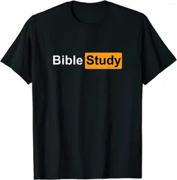 Men's T Shirts Bible Study Hub Funny Sarcastic Adult Humor T-shirt Men Summer Short Sleeve Casual T-shirts Cotton Black Tees Tops