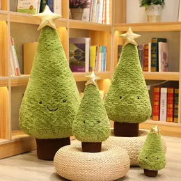 Árvore de natal realista pelúcia brinquedo boneca travesseiro férias decoração para casa ornamento bebê criança namorada presente de natal 240129