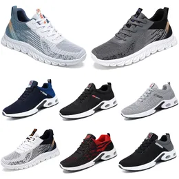 2024 fall men shoes Hiking Running flat Shoes soft sole black white comfortable antiskid large size 39-45