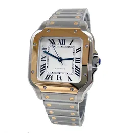 роскошные мужские наручные часы Япония механические автоматические новый браслет из нержавеющей стали с сапфиром водонепроницаемые мужские часы w-2sa0-01-6 S-S / желтое золото 18 карат