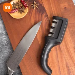 Other Knife Accessories Xiaomi Handheld Knives Sharpener Multi-function 3 Stages Type Quick Sharpen Tungsten Steel Kitchen Tool