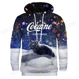 Erkek Hoodies Sweatshirts Erkek Hoodies Snow Hoodie Sweatshirt 3D Baskı Yenilik Hoodie Sweatshirt Zip Hoodies Baskılı Külot Sweatshirt Menl231122