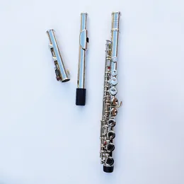 Topp Japan YF-471 flöjt 16 hål med E-nyckel YF-271 Silverpläterad flöjt C-nyckel Vit koppar Flauta Transversal Music Instrumentos