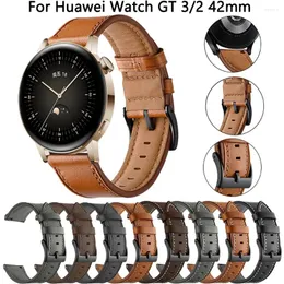 Huawei için 20mm deri bant izle GT 3 2 42mm Sport Smart Wristband GT2/GT3 Pro 43mm Magic Strap Bilezik
