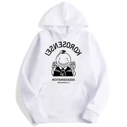 Assassinato sala de aula korosensei anime hoodies homens e mulheres outono casual pulôver suores moletom com capuz moda personali 897