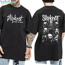 Erkek Tişörtleri Yaz Pamuk T-Shirt Heavy Zihinsel Bant T-Shirts Hiphop Kısa kollu Üstler Unisex Grafik Baskı Tshirt Street Giyim y2k Tshirts