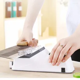 Altri accessori per coltelli Affilatrice elettrica USB regolabile per coltelli da cucina Affilatrice a forbice Lama bianca per macinazione media e fine