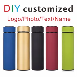 زجاجات المياه 500 مل من Thermos DIY اسم مخصصة شعار PO