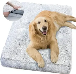 Cama de pelúcia para cães, cama para gatos, para cães pequenos, médios e grandes, removível para limpeza, almofada para cachorro, super macia, cama para cães, cama para animais de estimação 240123