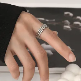 Cluster-Ringe HOYON 925 Silber Ring Original-Zertifizierung Unregelmäßiger Hip-Hop-Stil Herrenschmuck Geschenkbox Damen