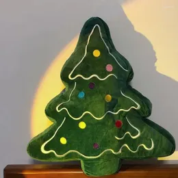 Cuscino carino albero di Natale peluche morbido divano decorativo peluche oggetti di scena decorazione della festa a casa regalo