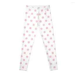 Pantaloni attivi a pois rosa con sfondo colorato (modello n. 14) Leggings Abbigliamento sportivo per abiti da allenamento in palestra Top da donna