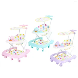 Stroller Parts Activity Walker Baby Multi Functional Anti Drop Light Musical 8 Wheels Infant Rocker