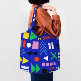 Torby na zakupy boom boom Hiperlink Blue Tote Bag wielokrotne użycie ulicy mmural art eldridge spożywcze na płótnie torebki na ramię