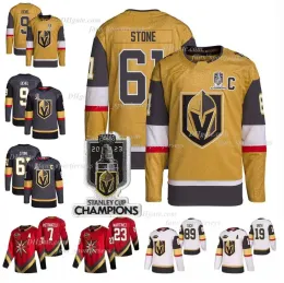 Mark Stone Hockey Jersey Vegas''Golden'''Nights''223 Stanley Cup Champions Jonathan Marchessault Jack Eichel Zach Whitecloud Shea Theodore William Karlsson Trikots