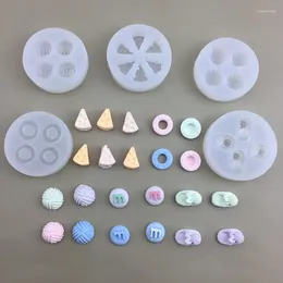 Baking Moulds Mini Cheese Shape Silicone Candle Mold Donuts Chocolate Fondant Mousse Cake Mould Pastry Decorating Tools DIY Soap