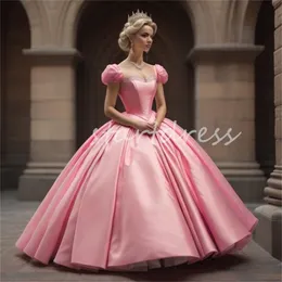 CINDERALLE Pink Quinceanera klänningar 2024 av axlarna Sexton födelsedagsfestklänning Charro Vestidos de xv debutant bollklänning promdress sweet 16 klänning elegant 2024