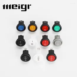 Smart Home Control 5 PCS KCD1 16.5mm 3A/250VAC Round Boat Rocker Switch On-Off Snap SPST 2Pin 3Pin Power Push Button