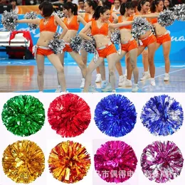 Decoração de festa 2 pcs 50g estrela primeiro esporte cheerleading bola mão flores alegria praça dança pom pon suprimentos