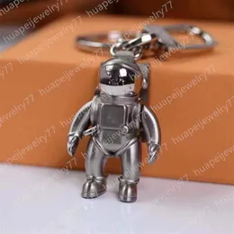 Designers Astronaut Keychains Stainless Steel Women Car Key Chain Fashion Accessories256o