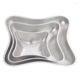 Bakformar uppsättning av 3 kaka diy mögel kudde kudde form pan aluminiumlegering