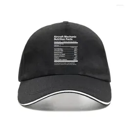 Ball Caps Baseball Cap Men 2024 Print Bill Hat Summer Aircraft Mechanic Nutrition Facts Funny Nerd