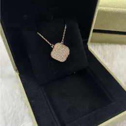 Van Clover Halskette Cleef Blumen Halsketten Marke Blumen Chokers Designer Anhänger Halsketten Van Clover Frau Mode Schmuck Frauen Gold Cjeweler vier Blatt Ten Flo