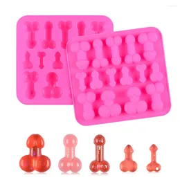 Baking Tools SILIKOLOVE Funny Silicone Mold For Gummy Candies Mini Candle Making Cake Decoration Jelly Candy Mould Bakery Accessory