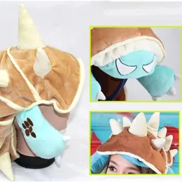 لوازم الحفلات لعبة LOL TEEMO COSPLAY HAT RAMMUS The ARMORDILLO Cute Soft Plush Absoors Props Props