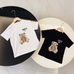 男の子の服子供幼児ベアTシャツコットンガールズキッドデザイナーシンプルな短袖Tシャツ子供デザイナーマルチカラーティーE2GB＃