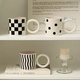 Mugs Big Ears Nordic Coffe Mug Anti Scalding Milk Breakfast Coffee Cup School Office Home Creative Birthday Gift Water