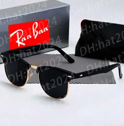 Designer masculino e feminino óculos de sol Ray 3016 espelho de luxo armação de metal polarizado lente UV400 óculos de sol versão de alta qualidade com caixa
