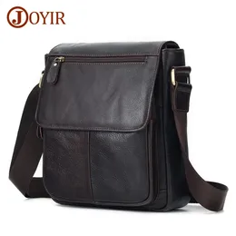 Joyir Orijinal Cowhide Deri Erkekler Vintage Çanta Flep Erkek Torbaları Sıradan Messenger Çantalar Moda Crossbody Bag 240130