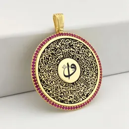 Necklaces Islamic Necklace | Versatile Season 18k Gold Plated Stainless Steel Ayatul Kursi Exquisite Model For Ladies Jewelry