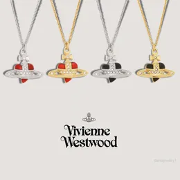 Collana Pianeta Collana di design per donna VivienWestwoods Gioielli di lusso Collana Viviane Westwood Vivienne Empress Dowagers Piccolo amore Smalto Colore Cottura