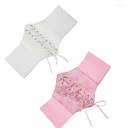 Gürtel elastischer Gürtel Korsett breit dehnbar für Kleiderformung Gürtel dekorativer Frauen Gaist -Bundentwurf