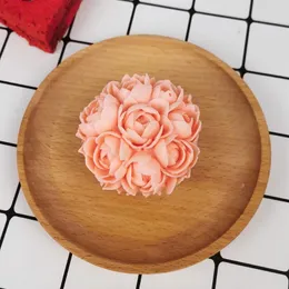 Stampi da forno 3D Mazzo di fiori di rosa Stampi in silicone Decorazione di torta fai da te Stampo artigianale Utensili per bigné di nozze Stampo in resina HC0371