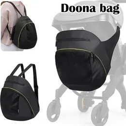 Mommy Storage Bag For Doona Stroller Accessories Portable Storage Case Mom Backpack 2 In 1 Black Waterproof Diaper Bag 240130
