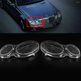 Sistema de iluminação lentes do farol farol substituição capa escudo lado esquerdo/direito para mercedes benz classe e w211 e240 e200 e350 2002-2008