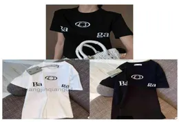 المصمم BB Balanciagas T Shirt مزدوج ب عتيق عرق كبير العرق الفاخر الربيع الربيع الصيفي زوجين رجال رسالة مطبوعة للسيدات coup9981099