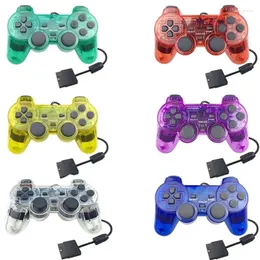 Game Controllers Wired Transparent Gamepad For PS2 Handle Remote Gaming Controller Joystick Manette Joypad