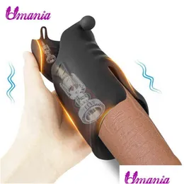 Другие инструменты для ухода за кожей Nxy Вибраторы Вибратор с рукавом для пениса Игрушки для мужчин Тренер-удлинитель Реклама Мужская мастурбация Магазин Drop Deliver Dhqch