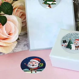 Confezione regalo 500 pezzi Etichette sigilli decorativi Pupazzo di neve Buon Natale Baking Babbo Natale Cartone animato Anno pubblicato Decor