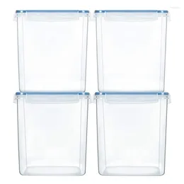 Förvaring av lagringsflaskor! Helkorn Tank Kitchen 5.2L Food Conservation Box Plasten Transparent förseglad burk med etiketter