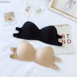 Sutiãs femininos sexy sutiã de silicone respirável push up sutiã sem fio sem alças sutiãs sólidos lingerie sexy casamento aconchegante sutiãs invisíveis yq240203